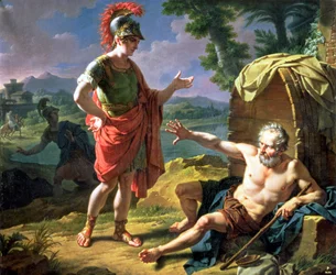 Alexander und Diogenes, 1818